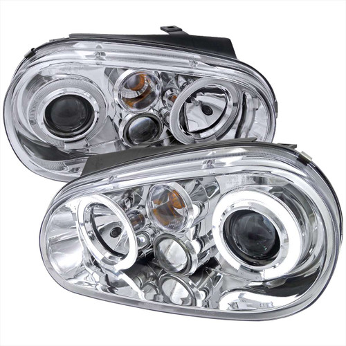 Spec-D Chrome Halo Projector Headlights | SPE LHP-GLF99-TM