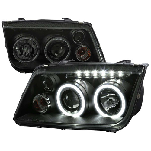 Spec-D Smoked Projector Headlights w/ Black Housing | SPE LHP-JET99SM-RS