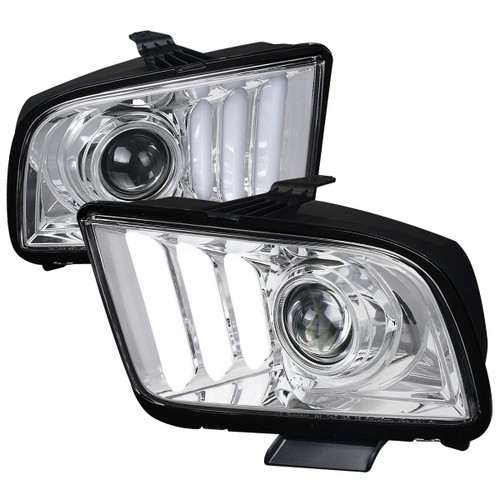 Spec-D Projector Headlights w/ Chrome Housing | SPE LHP-MST05-G2-TM