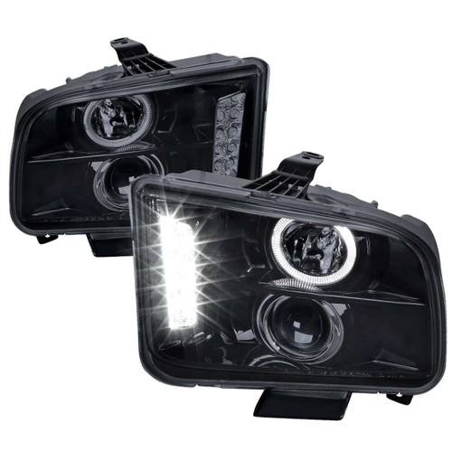 Spec-D Smoked Halo Projector Headlights | SPE LHP-MST05G-TM