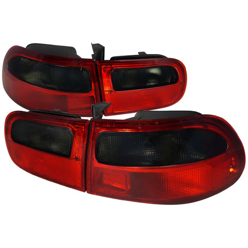Spec-D Clear Red Tail Light | SPE LT-CV923RG-RS