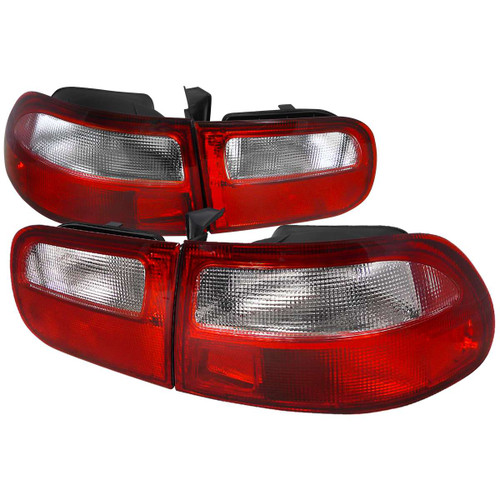 Spec-D Clear Red Tail Lights | SPE LT-CV923RPW-RS
