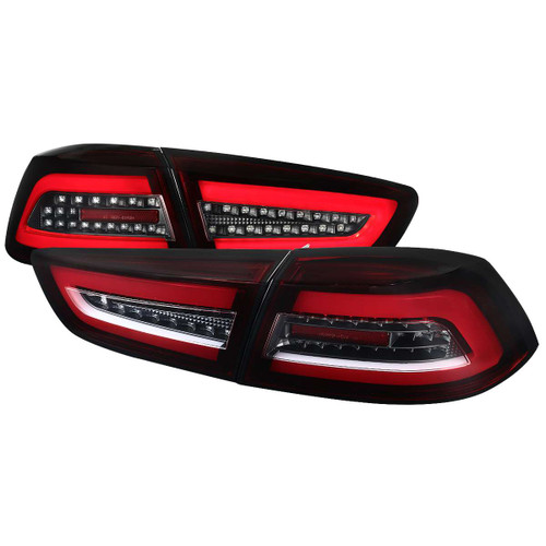 Spec-D Red LED Tail Lights | SPE LT-EVO08RLED-TM