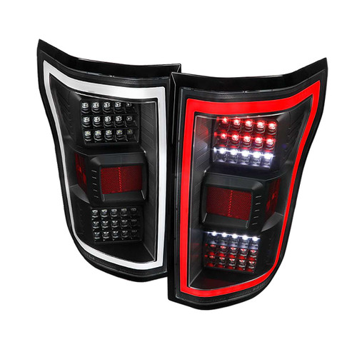 Spec-D Clear Tail Lights w/ Black Housing | SPE LT-F15018JMLED-TM