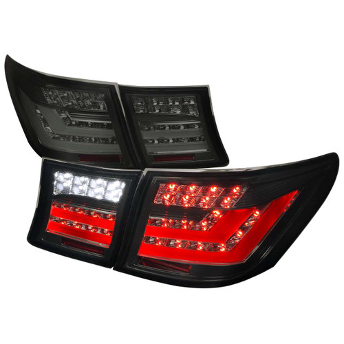 Spec-D Smoked LED Tail Light | SPE LT-LS46007GLED-TM