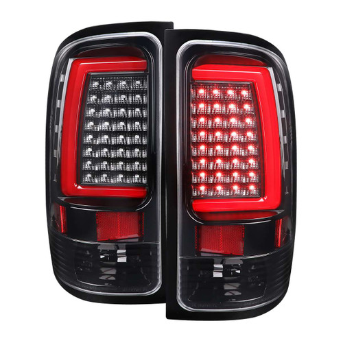 Spec-D Clear LED Tail Light w/ Black Housing | SPE LT-SIE07BKLED-G2-TM