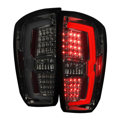 Spec-D Smoked LED Tail Light w/ Chrome Housing | SPE LT-TAC16GLED-TM