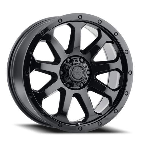 DOORBUSTER PRICING! - American Outlaw Gunslinger Wheel 16x8 8x165.1 Satin Black 18mm | 141-6881B