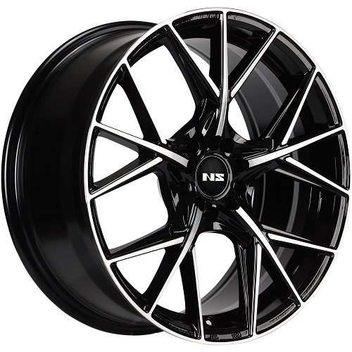 Ns Ns1808 Wheels Rims 17x7.5 5x114.3 Gloss Black Machined 35mm | NS1808177526+35BMF