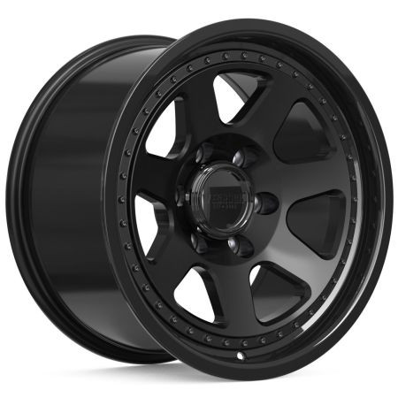 Wesrock Mt-77 Wheel 17x9 5x127 Black Machined Lip w/ Dark Tint -18mm