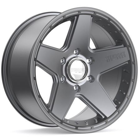 Wesrock St-5 Wheel 17x9 6x135 & 6x139.7 Anthracite Machined w/ Dark Tint 0mm