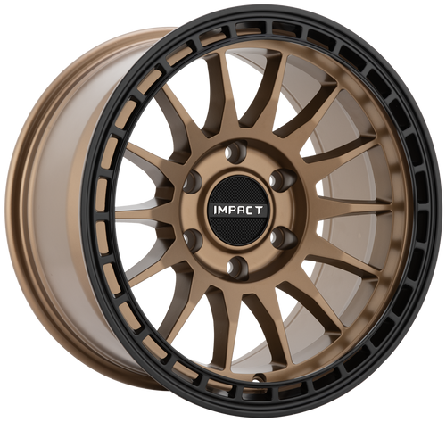 Impact Off-Road 8815 Wheel 17x9 5x127 Bronze w/ Black Lip -12mm - FREE T-SHIRT INCLUDED!