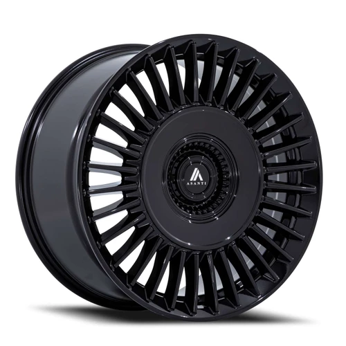 Asanti Ab040 Tiara Wheels Rims 20x9 5x112 5x114.3 Gloss Black 35mm | AB040BX20904635