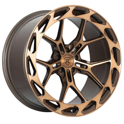 Rohana Rfx19 Wheels Rims 20x12 5x114.3 Machined Bronze 22mm | RFX1920125114BZ22