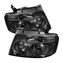 Spyder Projector Headlights - Version 2 - LED Halo - Smoke | FCLH 5010223