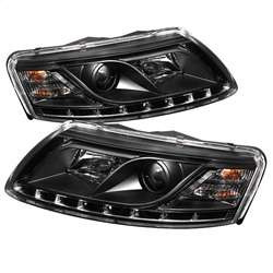 Spyder Projector Headlights - DRL - Black | FCLH 5029416