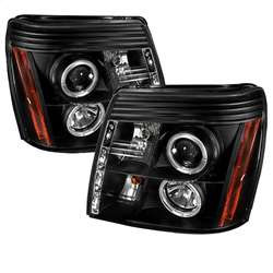 Spyder Projector Headlights - LED Halo - DRL - Black | FCLH 5037947