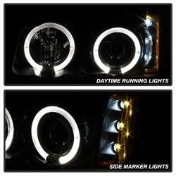 Spyder Projector Headlights - LED Halo - Black Smoke | FCLH 5078315