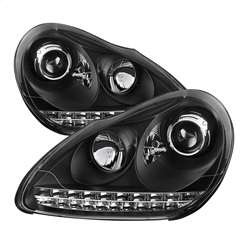 Spyder Projector Headlights - DRL LED - Black | FCLH 5080967