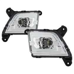 Spyder OEM Style Full LED Fog Light w/Universal Switch - Clear | FCLH 5086983