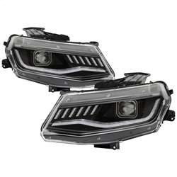 Spyder Projector Headlights - Sequential Turn Signal - Black | FCLH 5087331