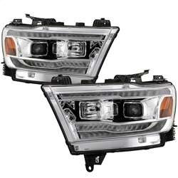 Spyder Projector Headlights - Sequential Turn Signal - Chrome | FCLH 5087409