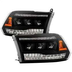Spyder High-Power LED Module (High Beam And Low Beam) Equipped Headlights - Black | FCLH 5088673