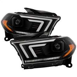 Spyder Projector Headlights - Sequential LED Turn Signal Lights - Black | FCLH 5088680