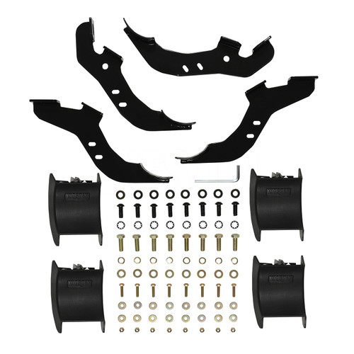 Westin PRO TRAXX 4 Oval Nerf Step Bars. Polished Stainless Steel Rocker Mount. Incl. Mount Kit And Hardware. For 2-Door Bronco | BCTC 21-24180