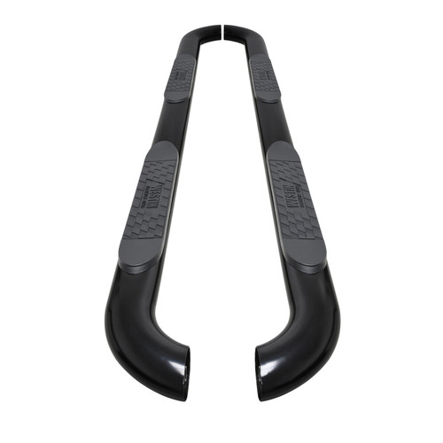 Westin Platinum 4 Oval Nerf Step Bars. Black. Steel. | BCTC 21-4165