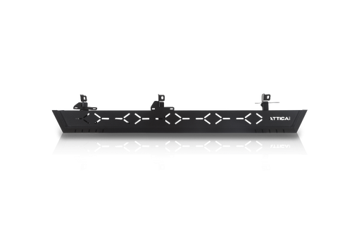 Attica 4x4 2021-2024 Ford Bronco Frontier Series Running Board w/ LED Sequential Turn Signal 4dr - Black - Powder Coated - Steel | JZBD ATTFB01C103-BX