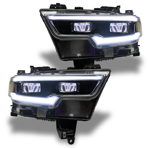 Oracle Lighting 2019-2021 RAM 1500 ColorSHIFT(tm) RGB LED Projector Headlight Demon Eye Kit | FQCV 1456-334
