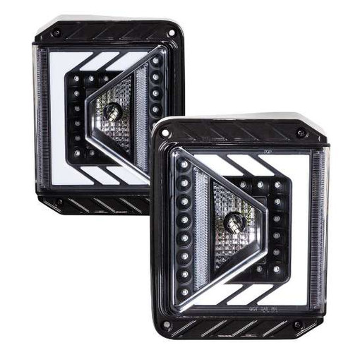 Winjet LED TAIL LIGHTS-BLACK CLEAR | HKMR CTRNG0490B-BC