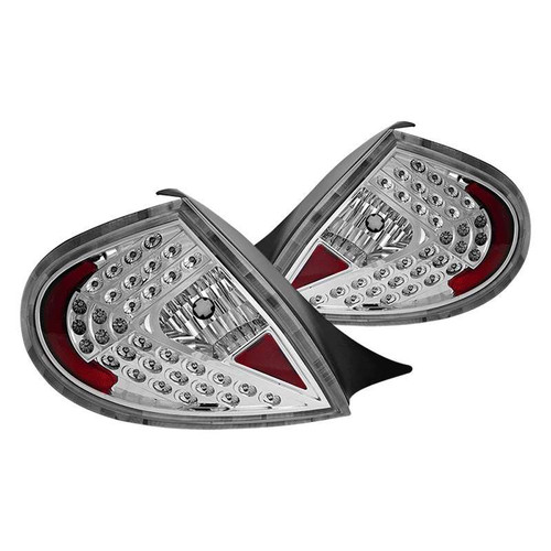 Winjet LED TAIL LIGHTS-CHROME / CLEAR | HKMR CTWJ-0110-CC