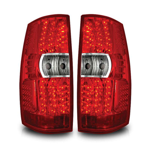 Winjet LED TAIL LIGHTS-CHROME / RED | HKMR CTWJ-0350-CR