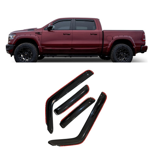 Black Horse Off Road Rain Guards | GDRD 1494813IN