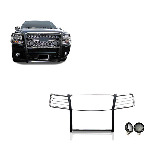Black Horse Off Road Grille Guard Kit | GDRD 17A037400MSS-PLFB