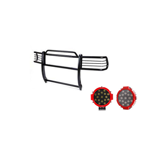 Black Horse Off Road Grille Guard Kit | GDRD 17BH23MA-PLR