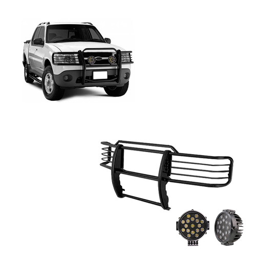 Black Horse Off Road Grille Guard Kit | GDRD 17FJ24MA-PLB