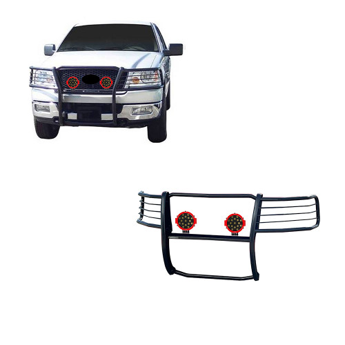 Black Horse Off Road Grille Guard Kit | GDRD 17FP28MA-PLR