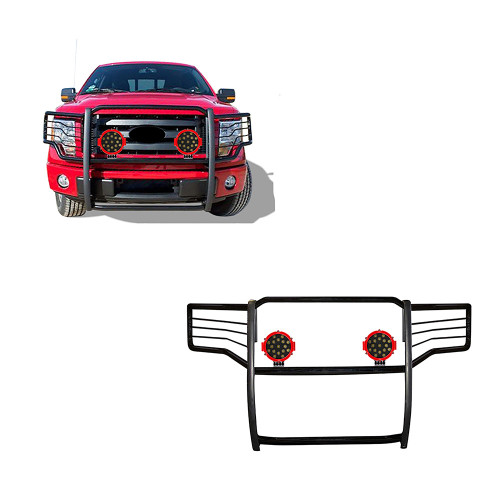 Black Horse Off Road Grille Guard Kit | GDRD 17FP30MA-PLR