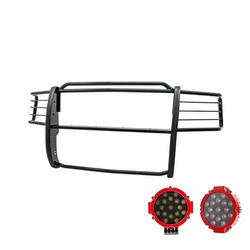 Black Horse Off Road Grille Guard Kit | GDRD 17FR20MA-PLR