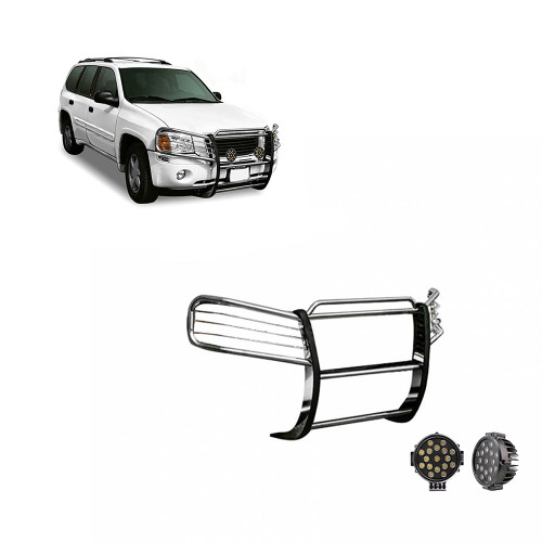 Black Horse Off Road Grille Guard Kit | GDRD 17GD26MSS-PLB