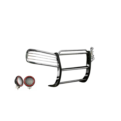 Black Horse Off Road Grille Guard Kit | GDRD 17GD26MSS-PLFR