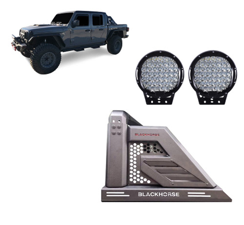 Black Horse Off Road Armour II Roll Bar Kit | GDRD AR2-09B-PL69B