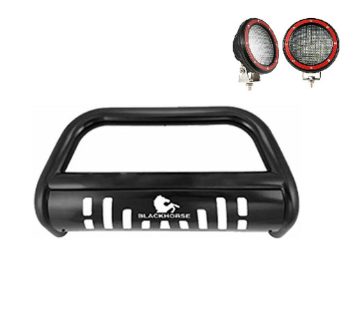 Black Horse Off Road Bull Bar Kit | GDRD CBB-B7502SP-PLFR