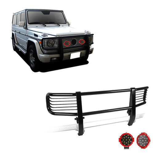 Black Horse Off Road Grille Guard Kit | GDRD PGBZA008A-PLR