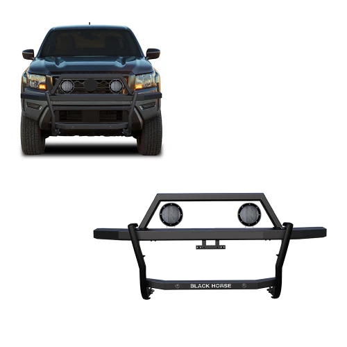 Black Horse Off Road Rambler Grille Guard Kit | GDRD RAGN01-PLFB