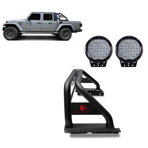 Black Horse Off Road Classic Roll Bar Kit | GDRD RB09BK-PL69B