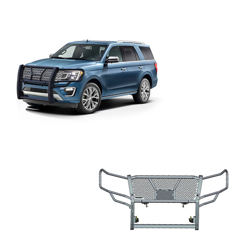 Black Horse Off Road Rugged Heavy Duty Grille Guard | GDRD RU-FOEX18-B